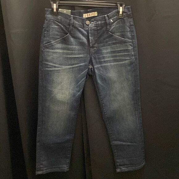 Denim blue womens cropped jeans‎ - Picture 1 of 4